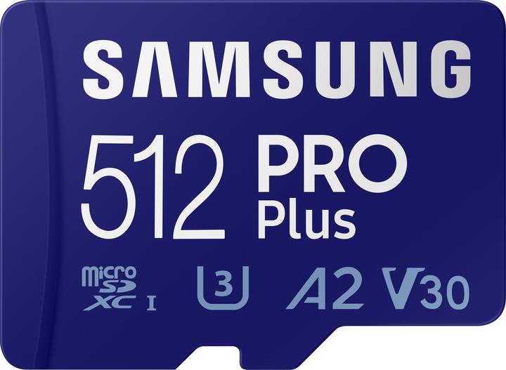 Immagine prodotto Samsung Pro Plus (512 GB, microSDXC, U3, UHS-I)