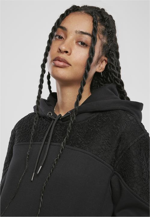 Produktbild Urban Classics Ladies Lace Inset Hoody (XS)