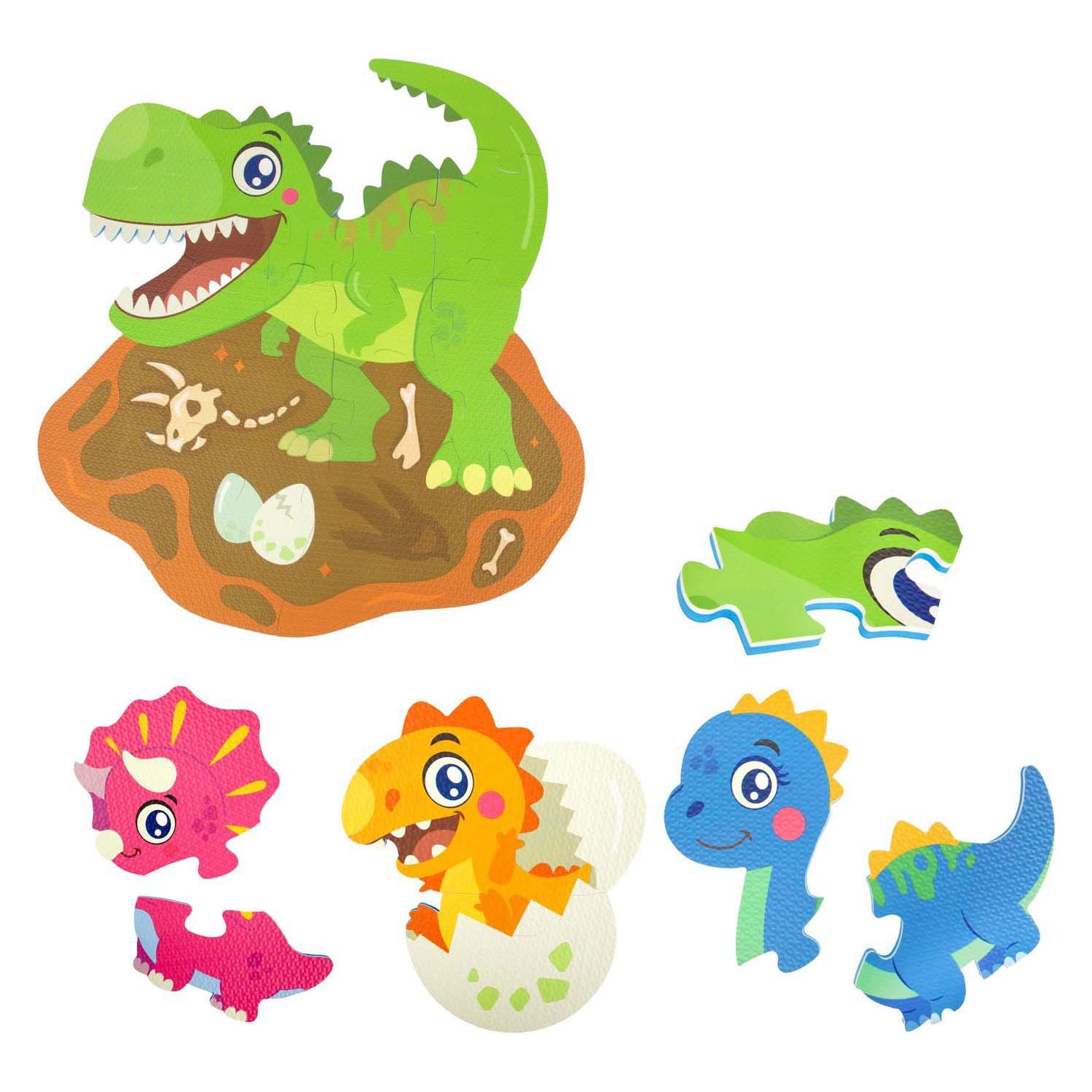 Toi-Toys Little Stars Schaumstoff-Bodenpuzzle Dino, 36-tlg. (36 onderdelen)
