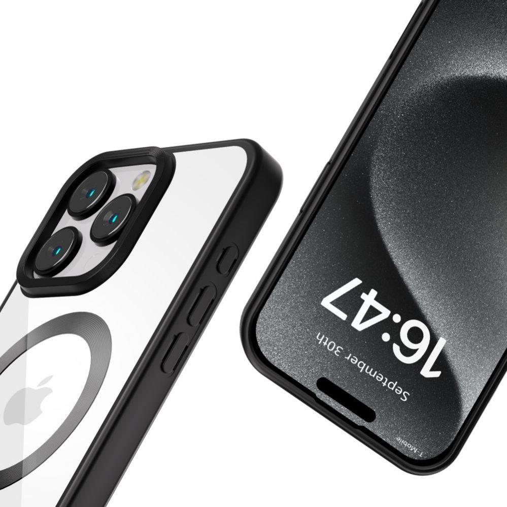 Thumbnail - Tech-Protect MagFlex MagSafe iPhone 16 Pro Case - Clear with Black Frame (Apple iPhone 16 Pro), Smartphone Hülle, Transp...