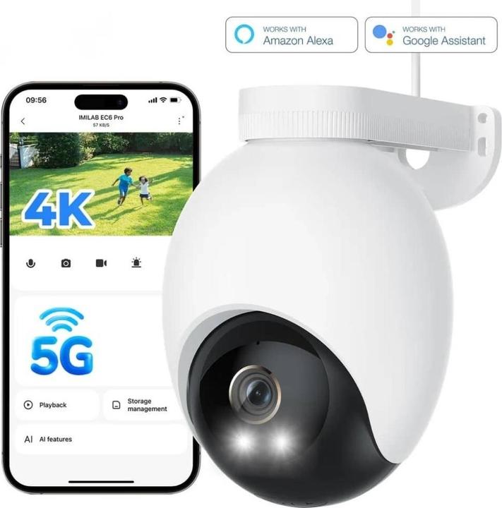 Actual product image imilab EC6 Pro Outdoor Spotlight Camera white