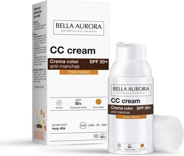 Immagine prodotto Bella Aurora CC CREAM anti-macchie SPF50+ #light 30ml