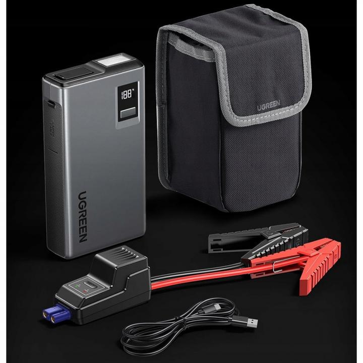 Image du produit Ugreen Car jump starter ES702 12000mAh,1000A, LED, USB-C + USB (1000 A, 12000 mAh)