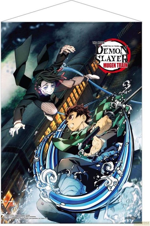 Produktbild POPbuddies Demon Slayer: Kimetsu no Yaiba Wandrolle Mugen Train Tanjiro Vs Enmu 50 x 70 cm