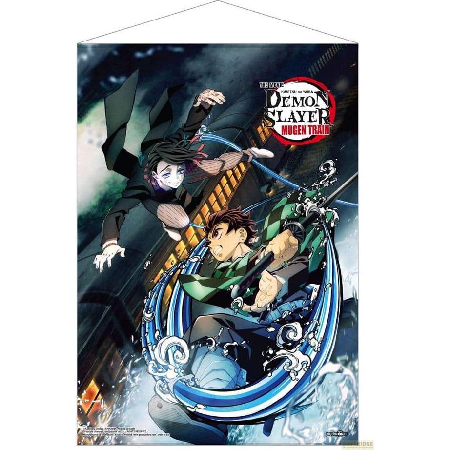 Thumbnail - POPbuddies Demon Slayer: Kimetsu no Yaiba Wandrolle Mugen Train Tanjiro Vs Enmu 50 x 70 cm, Weiteres Gaming Zubehör, Meh...