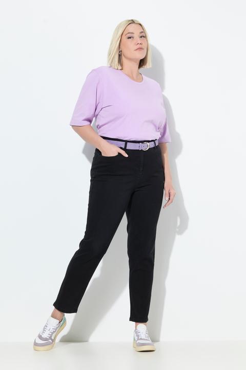 Immagine prodotto Ulla Popken Mom jeans in comodo tessuto elasticizzato con taglio a cinque tasche e cintura comoda (54)