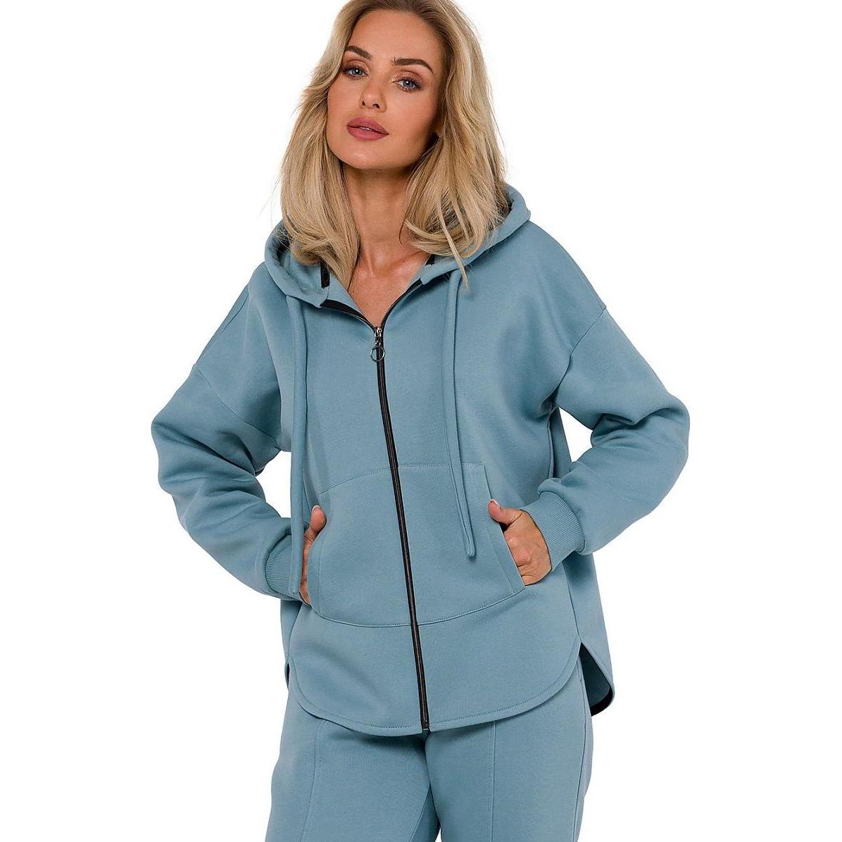 Made of Emotion, Damen, Pullover, Sweater Moe, Grün, (L, XL)
