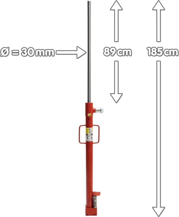 Produktbild Dema Zylinder hydraulisch Hydraulikzylinder 500 kg für Motorheber Getriebeheber 24365