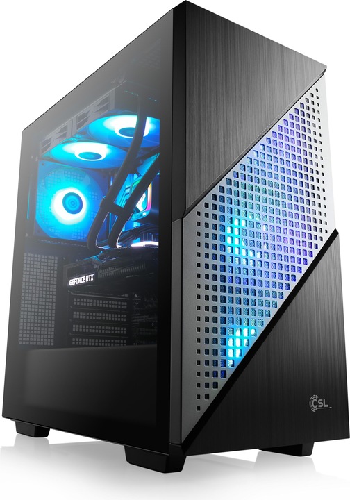 Actual product image CSL Gaming PC M10190H (AMD Ryzen 7 7800X3D, 32 GB, 1000 GB, GeForce RTX 4060)
