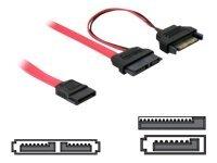 Actual product image Delock SATA2 cable for slimline devices (50 cm, SATA II)