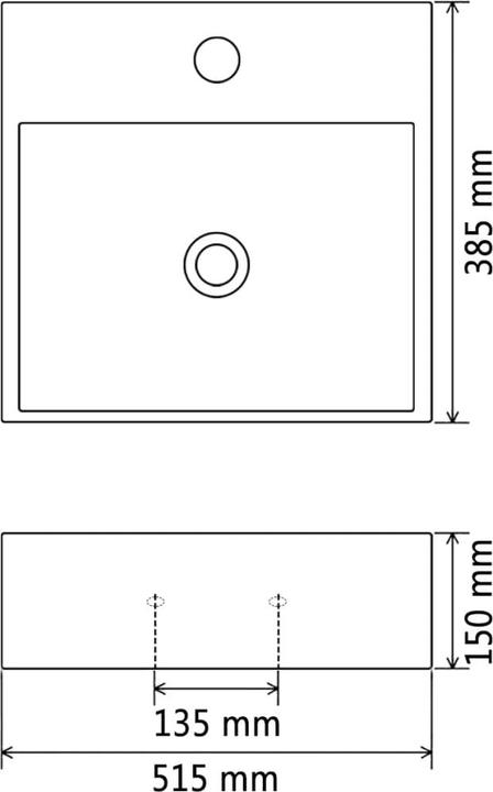 Immagine prodotto vidaXL Becken (385 mm, 515 mm)