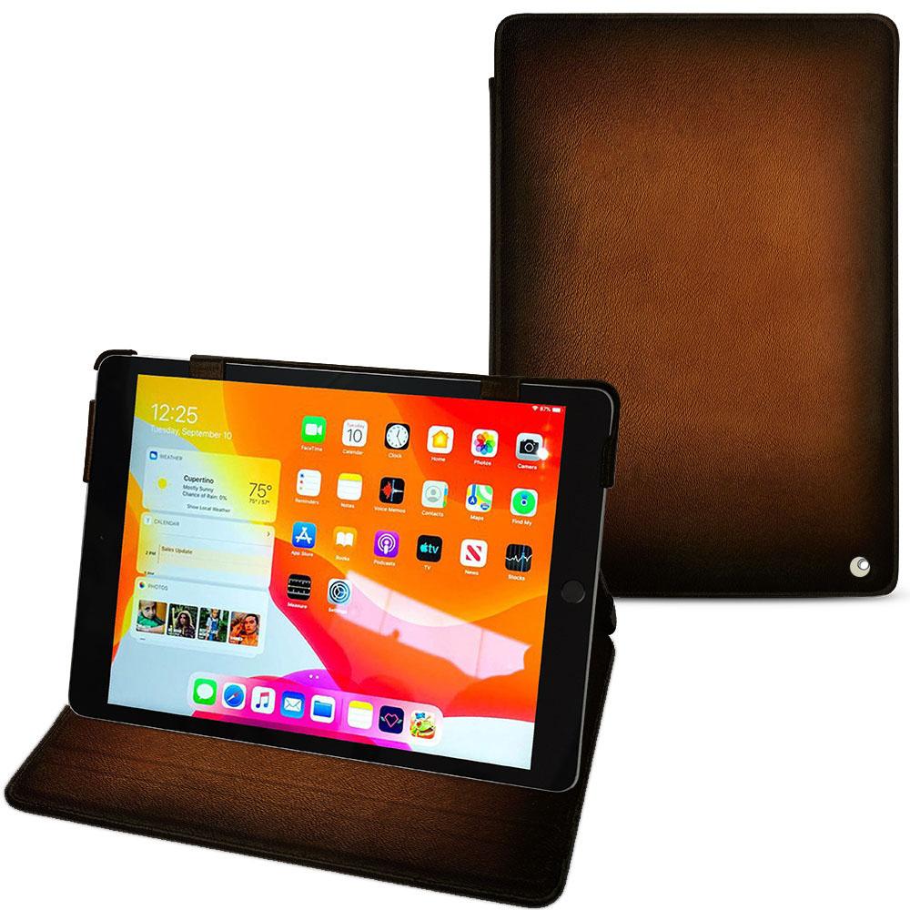Thumbnail - Noreve Lederschutzhülle horizontal (iPad 10.2 2019), Tablet Hülle, Braun