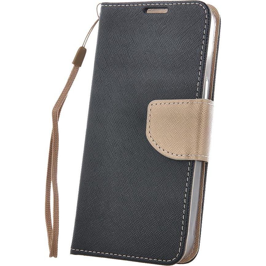OEM Smart Fancy Hülle für Xiaomi Redmi 12C schwarz-gold (Xiaomi Redmi 12C), Smartphone Hülle, Schwarz