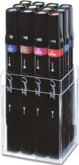 Shinhan Felt tip pen double point set of 12 (12x)