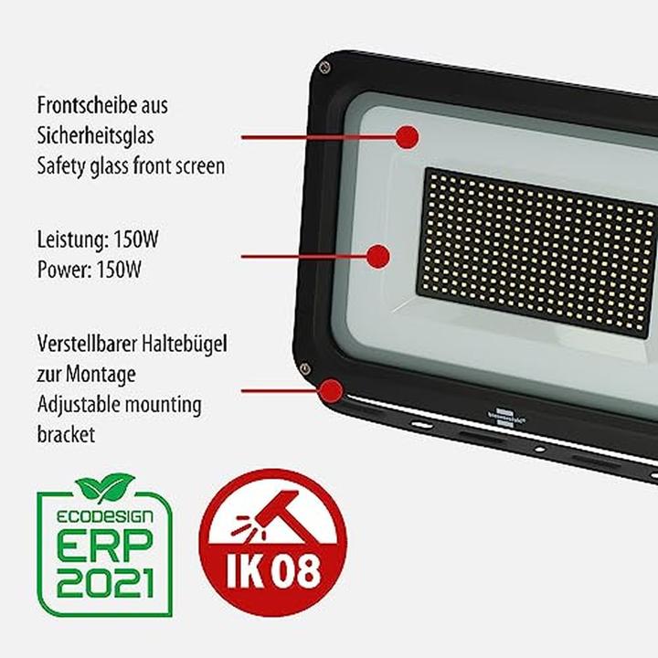 Immagine prodotto Brennenstuhl Faretto LED JARO 20060 17500lm, 150W, IP65 (17500 lm)