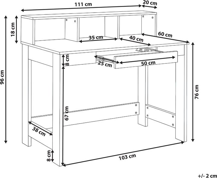 Produktbild Beliani Alvar (111 x 60 x 96 cm)