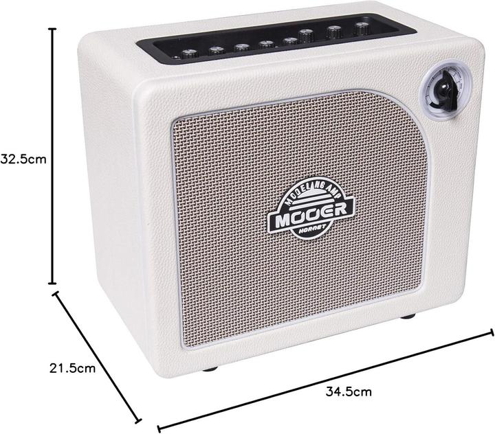 Immagine prodotto Mooer Hornet White modelling guitar amplifier combo 15W (Chitarra, 15 W)