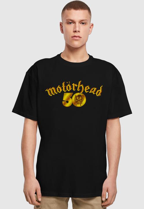 Produktbild Merchcode Motorhead - 50th Anniversary Gold Logo Heavy Oversize Tee - 193719 (3XL)