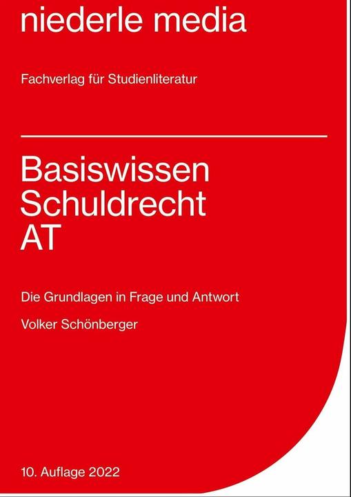 Produktbild Basiswissen Schuldrecht AT (Deutsch, Volker Schönberger, 2022)