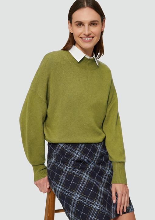 Produktbild S.Oliver Strickpullover Strickpullover im Relaxed Fit mit Stehkragen (48)