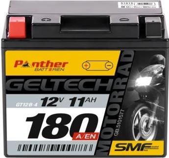 Panther Batterien Batterie moto gel GT12B-4 12V 11Ah (12 V, 11 Ah)