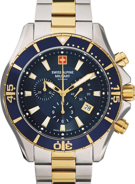 Actual product image Swiss Alpine Military 7040.9145 Chrono 46mm 10ATM (Chronograph, Rotating bezel left, 46 mm)