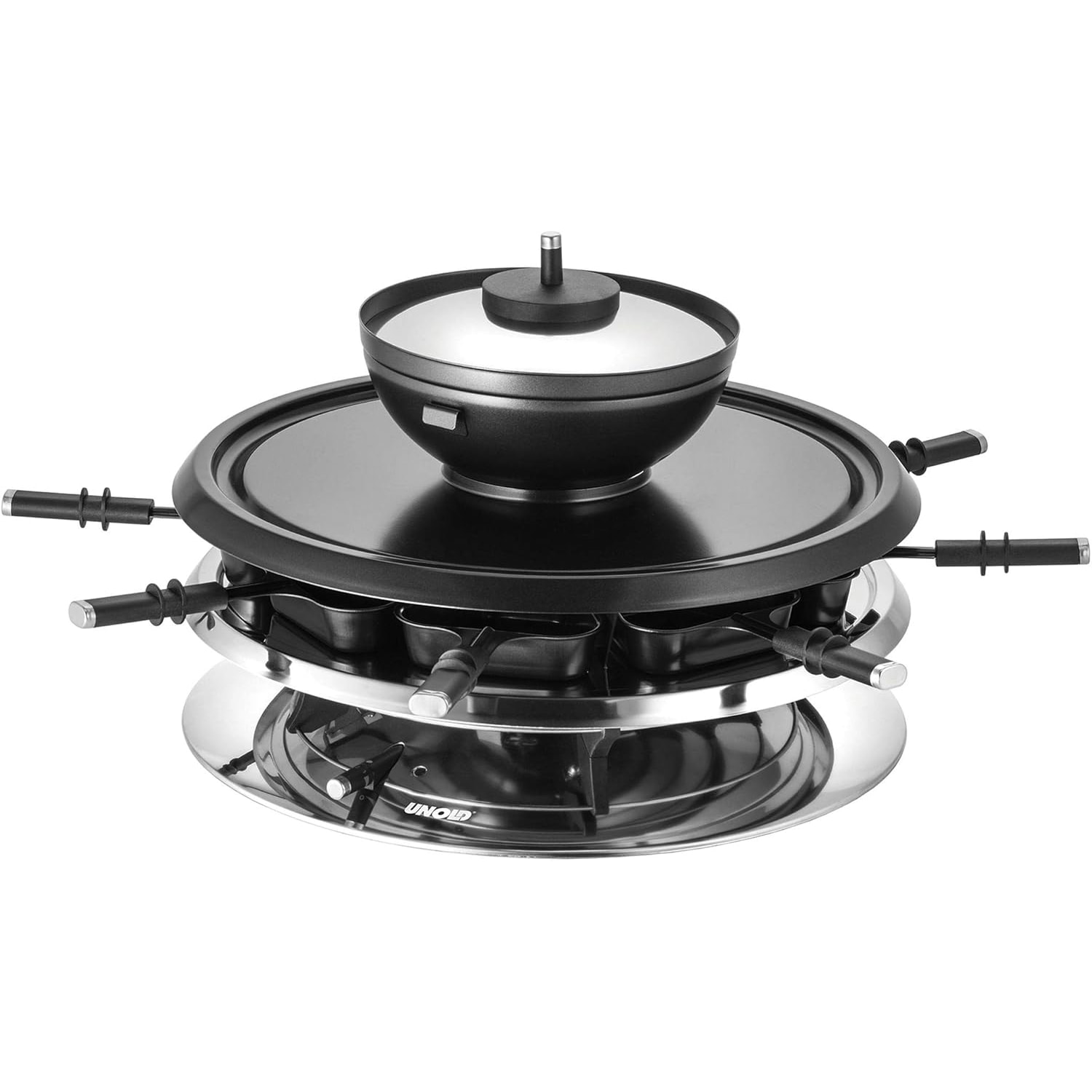 Unold Multi 4 in 1, Racletteofen, Schwarz