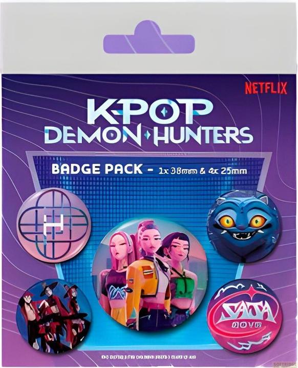 Actual product image Pyramid KPop Demon Hunters Ansteck-Buttons 5er-Pack