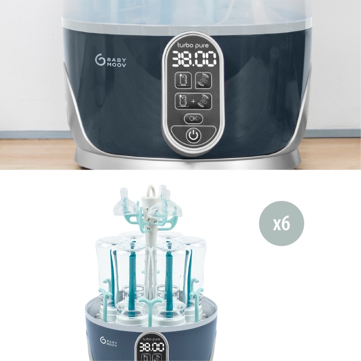 Image du produit Babymoov Stérilisateurs & vaporisateurs Stérilisateur à vapeur Turbo Pure - avec fonction de séchage