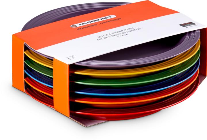 Actual product image Le Creuset Set 6 pcs. 27cm dinner plates rainbow (6x, 27 cm)