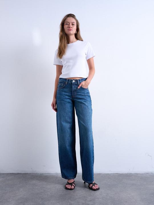 Immagine prodotto Spokey Weiter Beinschnitt Niedrige Taille Jeans Weit geschnitten (32)