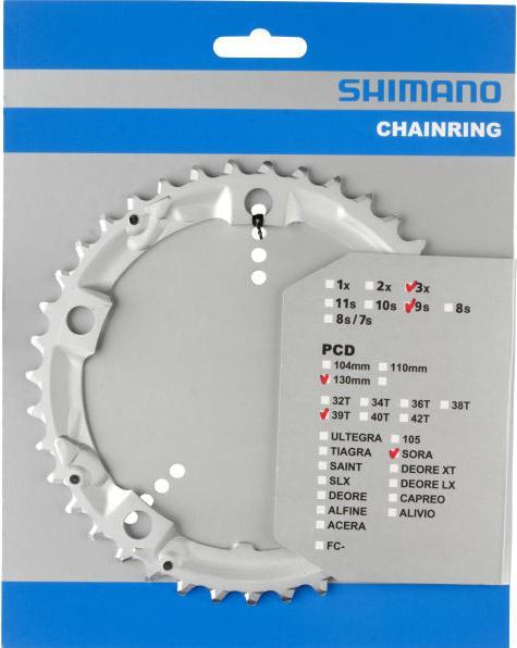 Actual product image Shimano Sora FC-3403 chainring (39)
