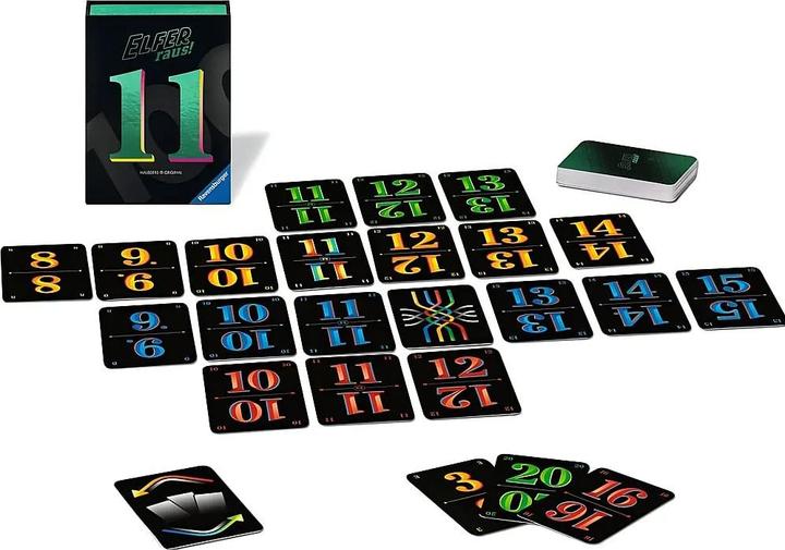 Produktbild Ravensburger 23020 - Elfer raus! 100 Jahre Jubiläumsedition - Kartenspiel, ab 7 Jahren, Spiel für (Deutsch, Französisch, Italienisch, 2 - 6 Spieler)