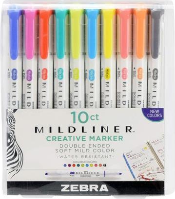 Image du produit Zebra Mildliner Creative (Multicolore, 10 x)
