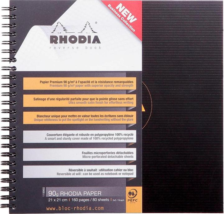 Produktbild Rhodia Notizbuch-/heft Rhodiactive (210 x 210 mm, Kariert, Harter Einband)