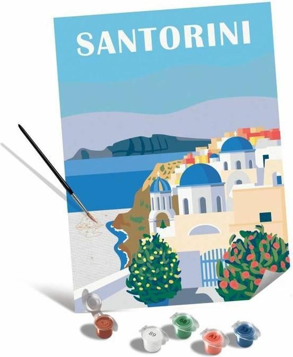 Actual product image Ravensburger CreArt - Malen nach Zahlen Shades of Santorini
