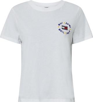 Produktbild Tommy Hilfiger Tjw Reguläres Damen-T-Shirt mit Blumenabzeichen (XXS)