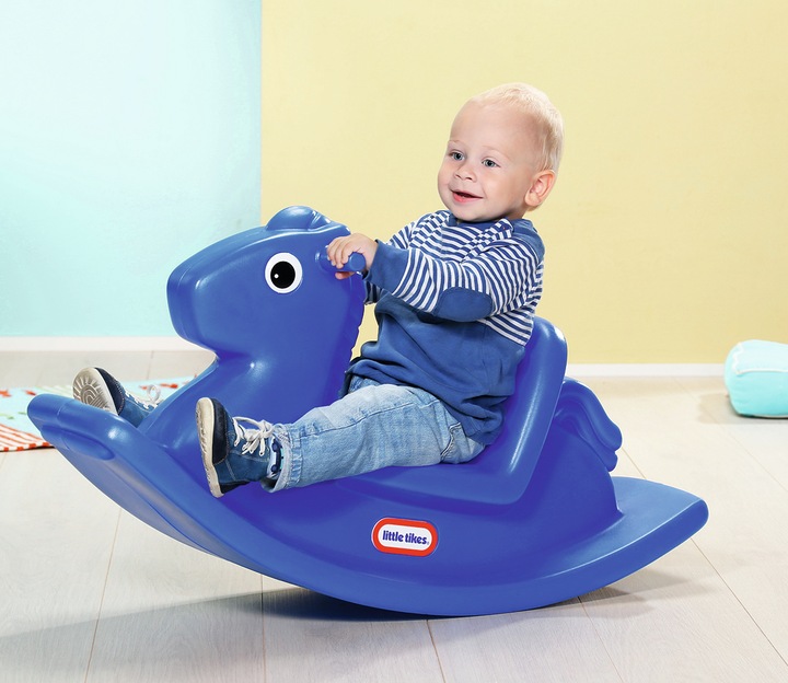 Actual product image Little Tikes Rocking horse in blue cardboard 173950