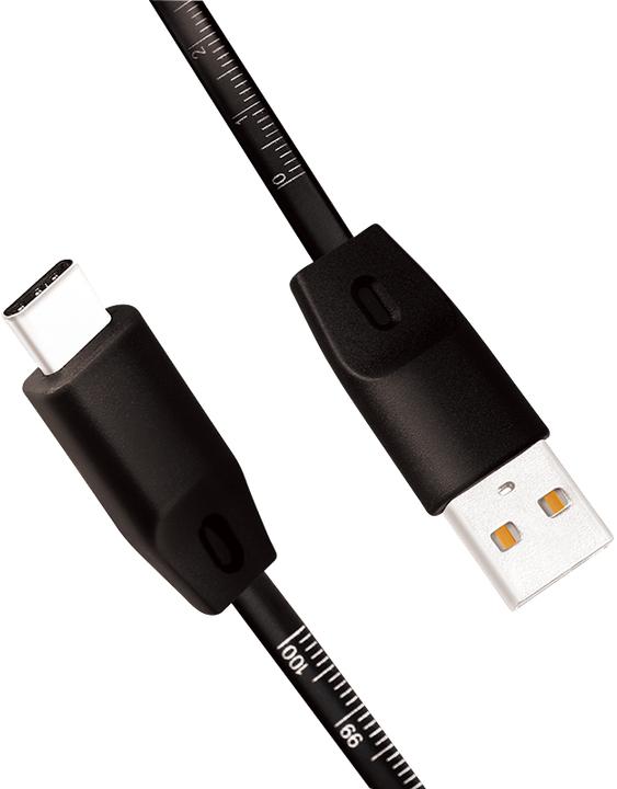 Actual product image LogiLink USB cable with ruler (1 m, USB 2.0)