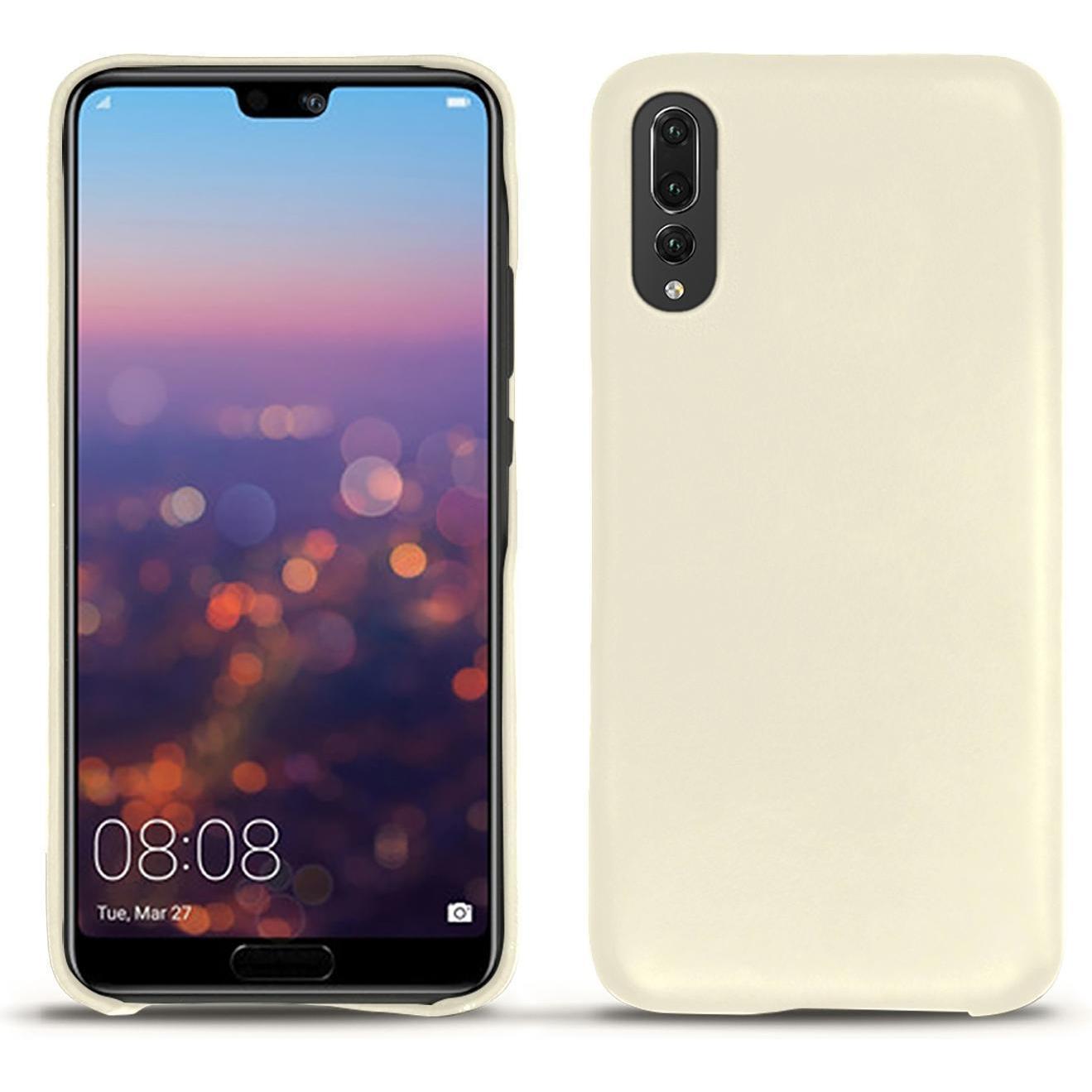 Thumbnail - Noreve Lederschutzhülle (Huawei P20 Pro), Smartphone Hülle, Weiss