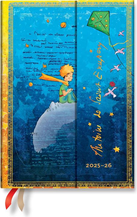 Paperblanks PAPERBLAN Agenda Petit Prince Midi 26/27 DF2026-5 1W/2S 13M FR HOR HC 13x18cm (1 semaine / 2 pages)