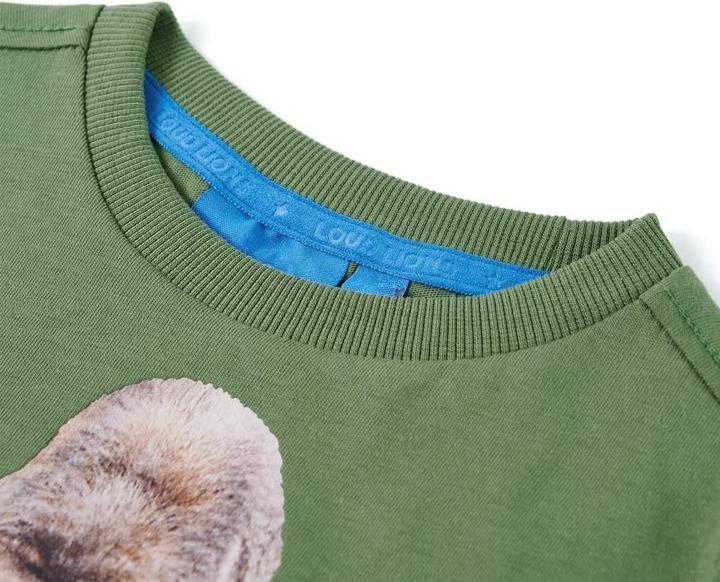 Produktbild vidaXL Kinder-Langarmshirt Helles Khaki 128,Material: 100