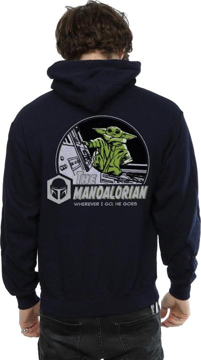 Produktbild Star Wars The Mandalorian He Goes Pocket Kapuzenpullover (L)