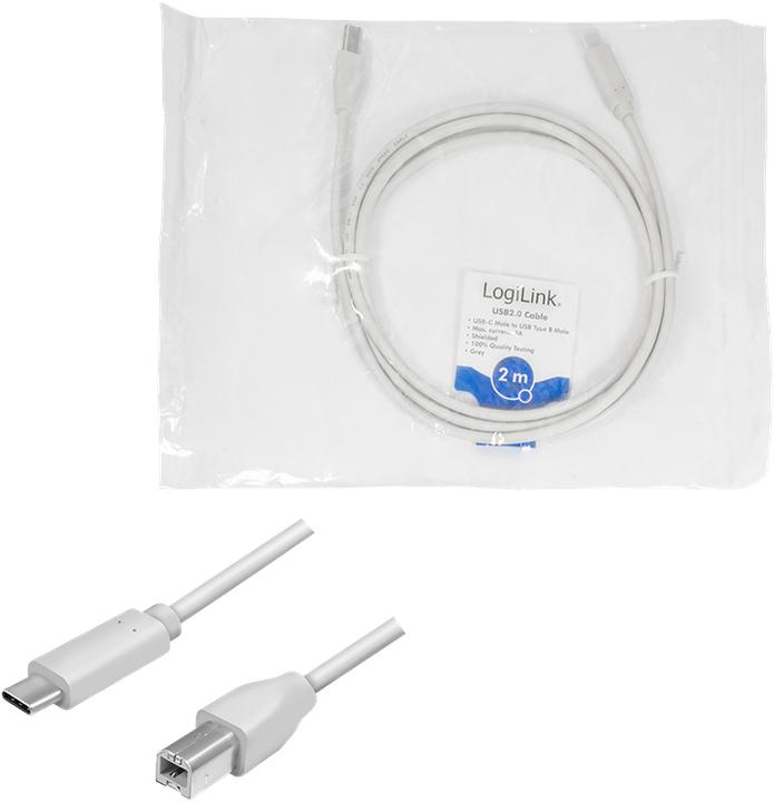 Image du produit LogiLink USB C – USB B (2 m, USB 2.0)