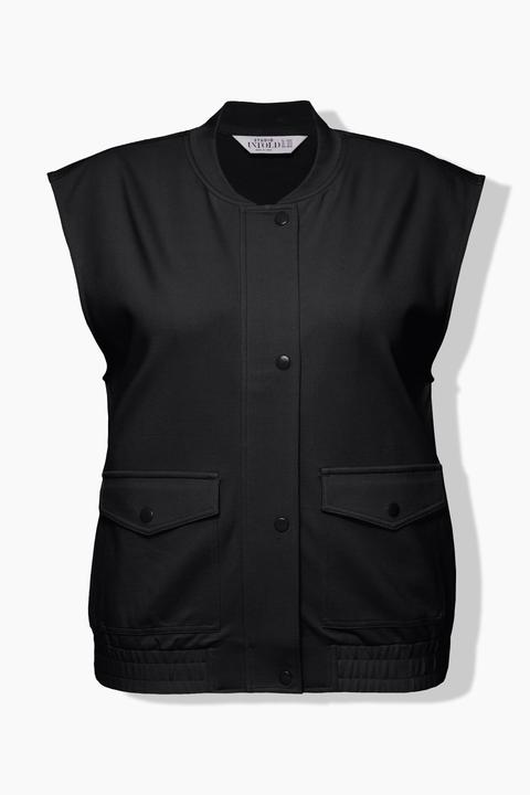 Actual product image Studio Untold Cropped Jersey Zip Front Vest (46, 48)