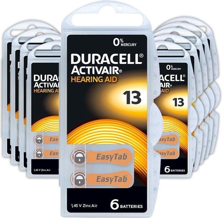 Produktbild Duracell Activair 13 - Hörgerätebatterien (60 Stk., A13, 300 mAh)
