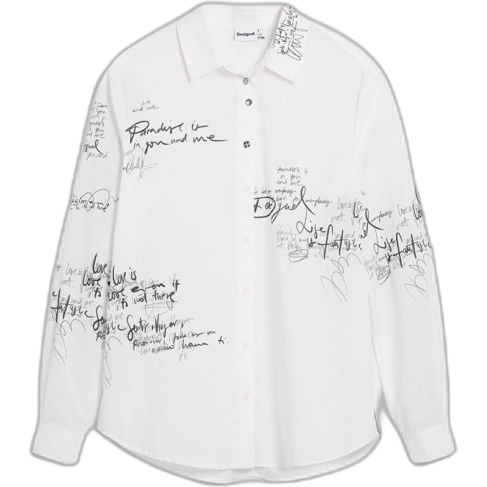 Desigual, Damen, Hemden, Bask, Weiss, (L)