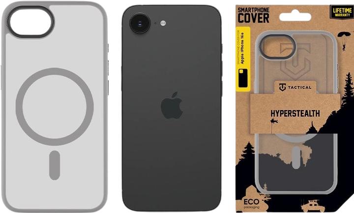 Actual product image Tactical Back panel cover - MagForce Hyperstealth Cover for iPhone 16e Light Grey (Apple iPhone 16e)