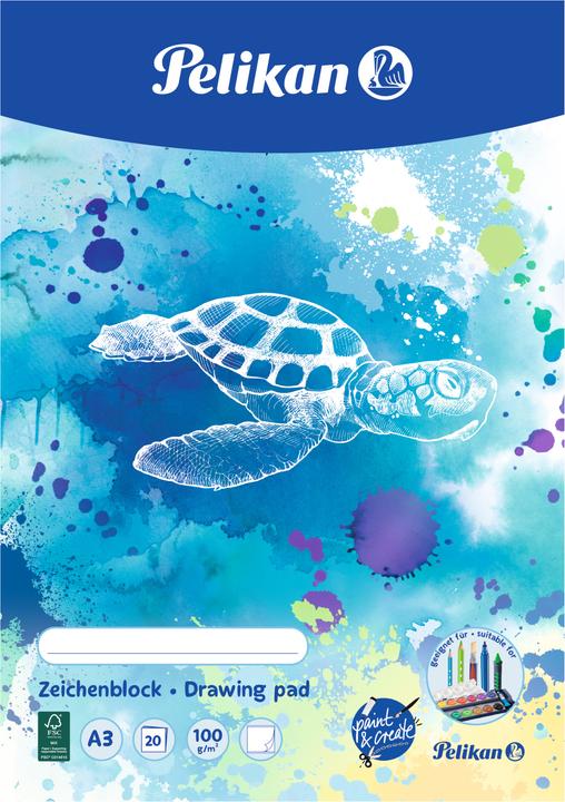 Actual product image Pelikan Drawing pad (A3, Plain, Soft cover)