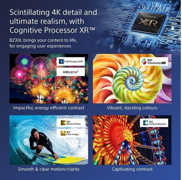 Image du produit Sony 98" Pro LCD 440nit w/5yr PS (3840 x 2160 pixels, 98")